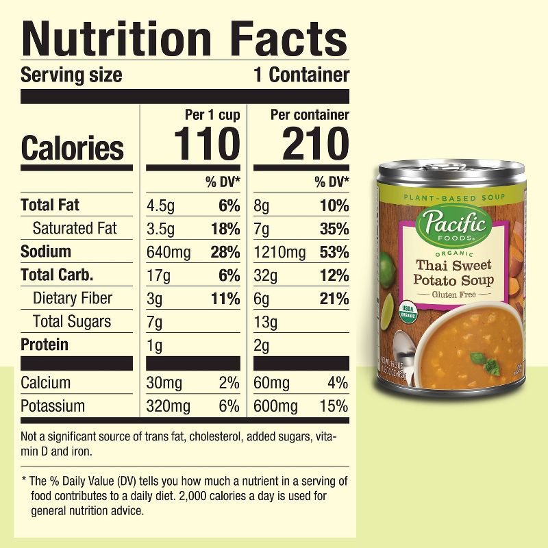 Pacific Foods Organic Plant Based Gluten Free Vegan Thai Sweet Potato Soup - 16.3oz, 6 of 12