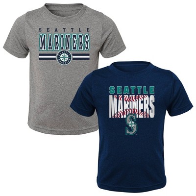 Mlb Seattle Mariners Women's Heather Bi-blend Ringer T-shirt : Target