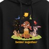 Women's - Disney - Better Together Valentino Cropped Graphic Hoodie - 2 of 3