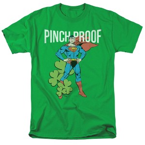 Men's Superman St. Patrick's Day Pinch Proof T-Shirt - 1 of 4