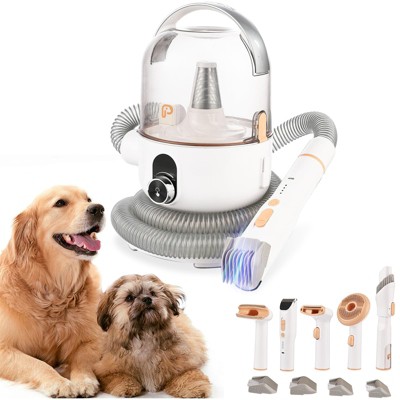Pet Hair Clipper Set, Multifunctional Cat and Dog Hair Clipper, 5 Pieces Professional Pet Grooming Tools, with 2L Hair Storage