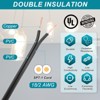 Unique Bargains Tinned Copper Insulated Heat Resistant PVC Covered 300V SPT-1 Round Wire 18AWG - 3 of 4