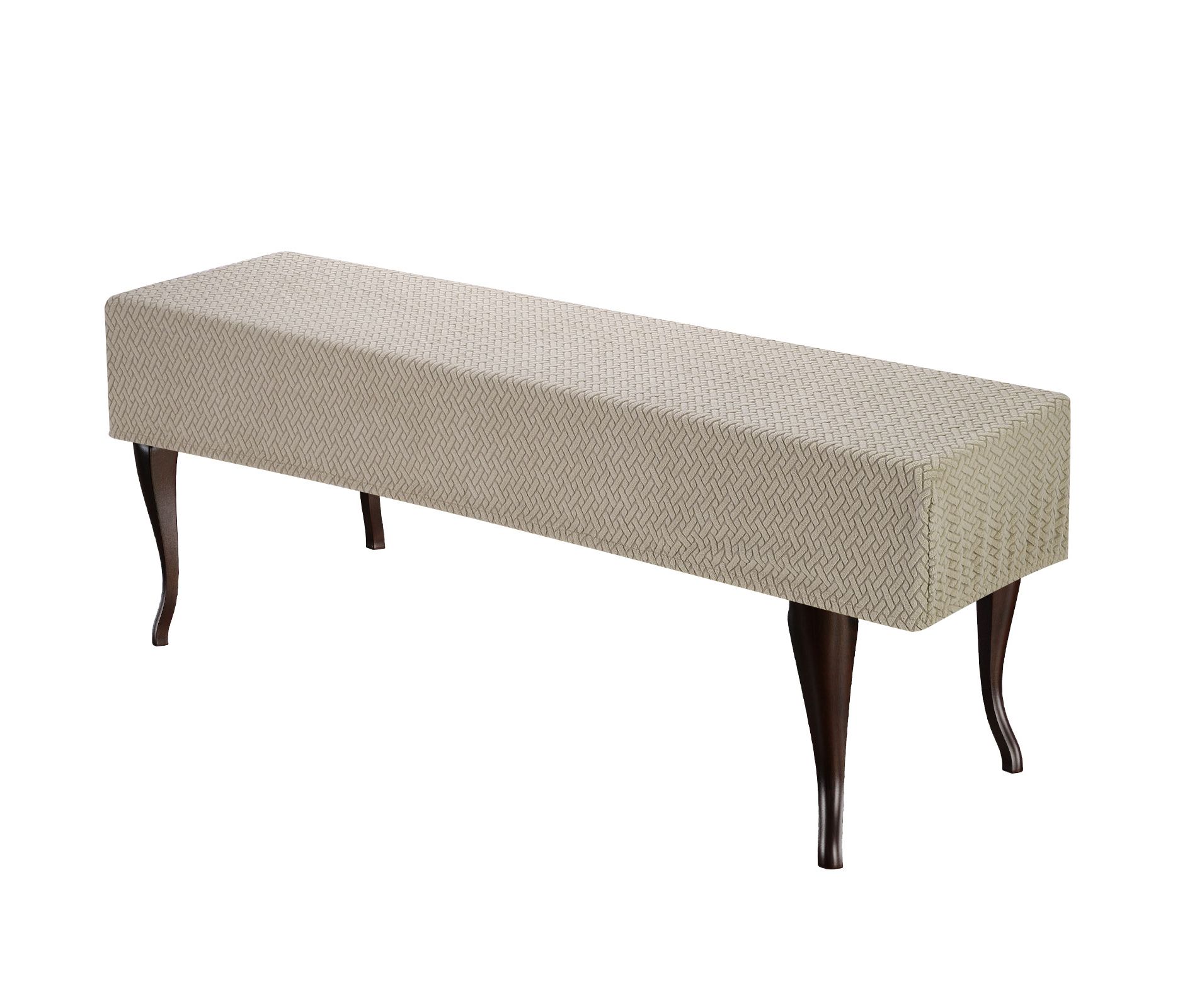Unique Bargains Stretch Anti-Dust Protecting Dining Chair Slipcovers for 42" - 54" Bench Light Gray Brown