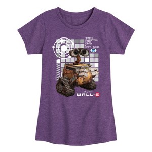 Girls' - Disney - Cube Collage Fitted Short Sleeve Graphic T-Shirt - 1 of 4