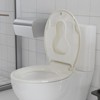 Toilet Seat with Built-in Toddler Seat - 17" Round Soft Close, Easy Clean, Fits Standard Toilets - 2 of 4