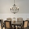 ALOADECOR 26'' 8-Light Modern Classic Candelabra Chandelier Farmhouse Candle Pendant Light For Living Room Dining Room - 2 of 4