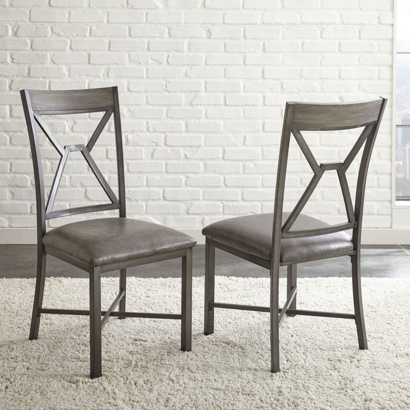 Set of 2 Alamo Side Chair Gray - Steve Silver Co., 1 of 5