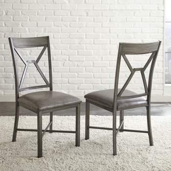 Set of 2 Alamo Side Chair Gray - Steve Silver Co.