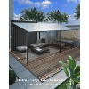 10 x 10 FT Wall Mounted Gazebo, Hardtop Lean-to Pergola with Polycarbonate Roof - 2 of 4