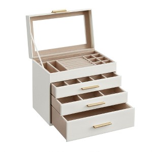 Large Accessory Organizer 4-Tier Jewelry Box - 1 of 4