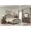 Vynxaria Traditional Nightstand of 3 Drawers Brown Oak Finish 1pc Bedside Table Wooden Formal Bedroom Furniture - 2 of 4