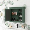 Surface Mount Medicine Cabinet,Vanity Mirror Cabinet,Bathroom Vanities And Medicine Cabinets,One Sink Bathroom Vanity,Shaving Cabinet-The Pop Home - 3 of 4