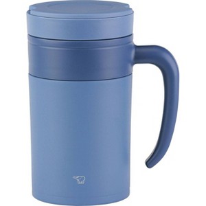 Zojirushi 16oz Stainless Steel Tea Tumbler with Handle Prussian Blue: Portable Drinkware for Hot Beverages - 1 of 4
