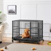 Yaheetech 42-inch Indestructible Dog Crate with Open-Top, Black - 2 of 4