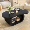 XINGHANZHENXUAN Modern Cloud Coffee Table, Irregular End Table with Curved Legs, Accent Table for Living Room, Apartment - 2 of 4