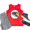 The Juniper Shop Patriotic Eagle Sunglasses Youth Tank Top - 2 of 4