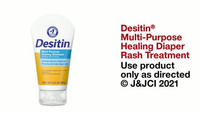 Desitin Multipurpose Baby Ointment with White Petrolatum for Dry Skin - 3.5oz, 2 of 9, play video