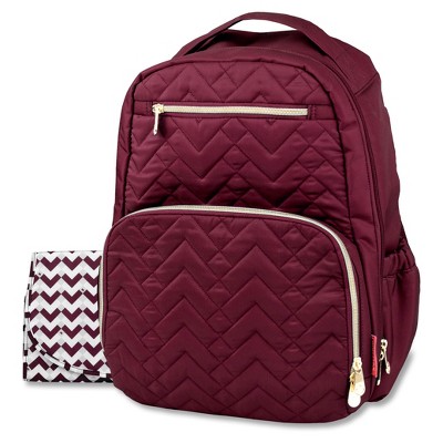 burgundy backpack