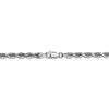 Black Bow Jewelry 4mm, 14k White Gold D/C Quadruple Rope Chain Necklace - 4 of 4