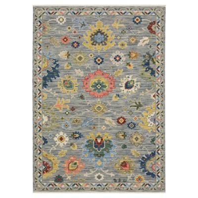Oriental Weavers Lucca 2888G Grey / Multi Indoor Area Rug - 2' x 3'