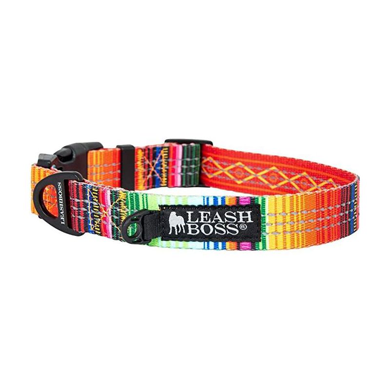 Leashboss Patterned Reflective Dog Collar, 1 of 6