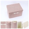 REGALWOVEN Collapsible Fabric Storage Bin with Lid and Handle for Shelves Closet 1 Pc - 2 of 4