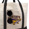 San Francisco State University Primary Logo Canvas Tote Bag With External Pocket, Reusable Shoulder Bag for Shopping, School, Beach - 2 of 4