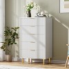 Acekool 5-Drawer Modern Dresser with Gold Handles, Large Storage Chest for Bedroom, Living Room, Hallway Organizer - 4 of 4