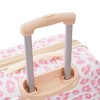 Infurnic Bag and Luggage Sets Hardshell  3 PCS with 360° Spinners Lightweight Suitcase, DurableTravel Suitcase, Pink, 28.5"*17.9"*11.6" - 3 of 4