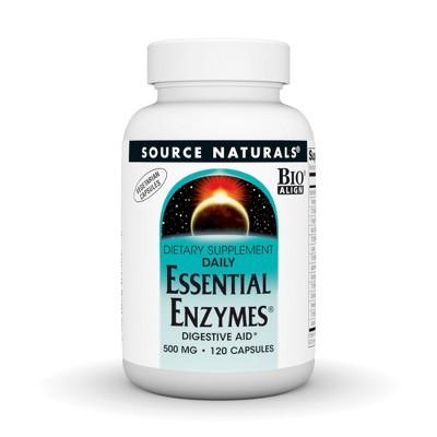 Daily Essential Enzymes Vegetarian 500mg VegCap by Source Naturals, Inc.  -  120 VegCap