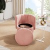 CAVINAS 360-Degree Swivel Accent Chair with Hidden Storage, Modern Upholstered Lounge Chair for Living Room, Bedroom, Home Office - 3 of 4