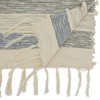 Saro Lifestyle Long Table Runner With Stripe Design, 16"x72", Blue - image 2 of 3