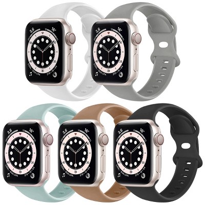 North 5 Pack Silicone Apple Watch Bands 38/40/41/42mm(Series 10)