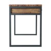 Alaterre Furniture Claremont Rustic Wood and Metal Office Desk, Natural Wood Grain Finish with Two Side Drawers, Ideal for Home Office and Study Room - 4 of 4