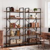 5 Tier Bookcase, 67.9” Bookshelf for Living Room, Large Book Shelf with 5 Open Bookshelves with Roman Column, Display Shelves - 3 of 4