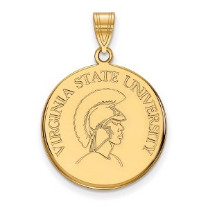 Black Bow Jewelry 10k Yellow Gold Virginia State Trojans NCAA Large Pendant - 1 of 3