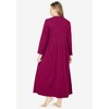 Only Necessities Plus Size Long Snap-Front Knit Lounger - 3 of 4