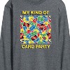 Men's - UNO - My Kind Of Card Party Long Sleeve Graphic T-Shirt - 2 of 4