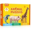 BenBen Jigsaw Puzzles for Toddlers 2-4,12 Animal Puzzles, 48 Pcs 3 Levels Step-by-Step Color-Coded Puzzles - 2 of 4