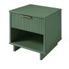 Manhattan Comfort Set of 2 Granville Nightstands with Drawer: Modern Style, Soft Close, Metal Handles - 4 of 4
