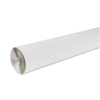 Corobuff Solid Color Corrugated Paper Roll, 48 Inches x 25 Feet, White