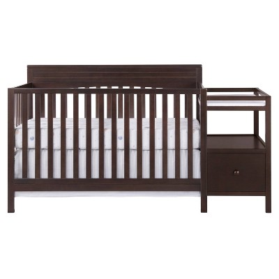 Oxford Baby Harper 4-in-1 Convertible Crib and Changer Combo - Espresso