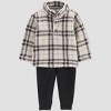 Carter's Just One You® Baby Boys' 3pc Plaid Pullover Sweater with Long Sleeve Bodysuit and Jogger Pants Set - Black - 2 of 4