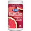 Clorox Scentiva Grapefruit & Orange Blossom Disinfecting Wipes - 75ct - 2 of 4