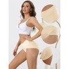 Allegra K Women's High Waist Stretch Tummy Control Breathable Comfortable Briefs 3 Packs - 3 of 4