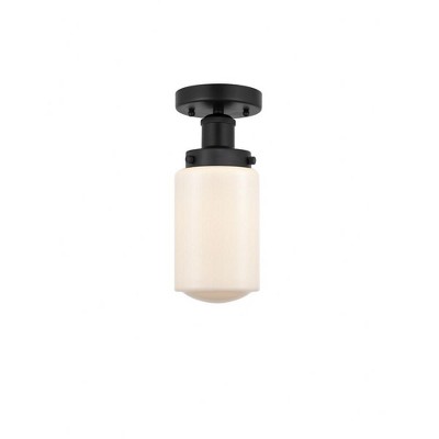 Dover - 1 Light Semi-Flush Mount In Industrial Style-8.25 Inches Tall and 6.5 Inches Wide