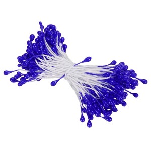 Unique Bargains DIY Craft Handmade Decorative Double Heads Artificial Flower Stamens 150 Pcs - 1 of 4