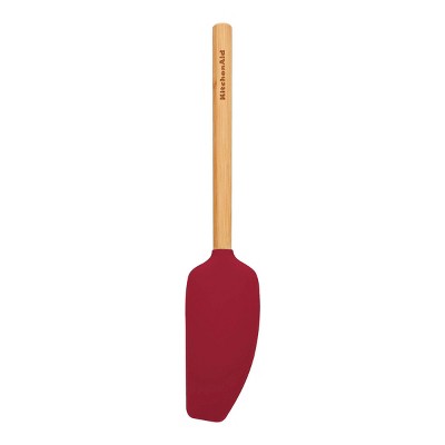 KitchenAid Bamboo Handle Mixer Spatula Red