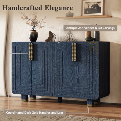 NicBex Buffet Cabinet with Adjustable Shelves,Modern Sideboard Cabinet with Storage,Storage Cabinet for Living Room