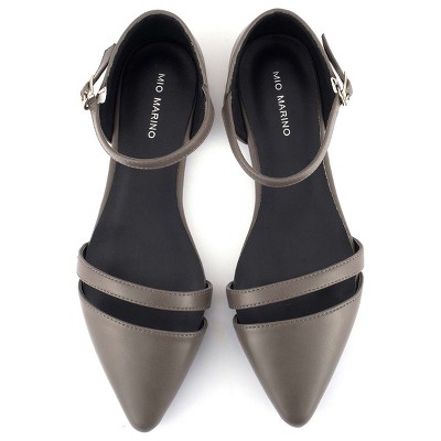 Женские туфли Mio Marino Formal Flat Dress Shoes - Gray, Size: 5.5 — фото 3